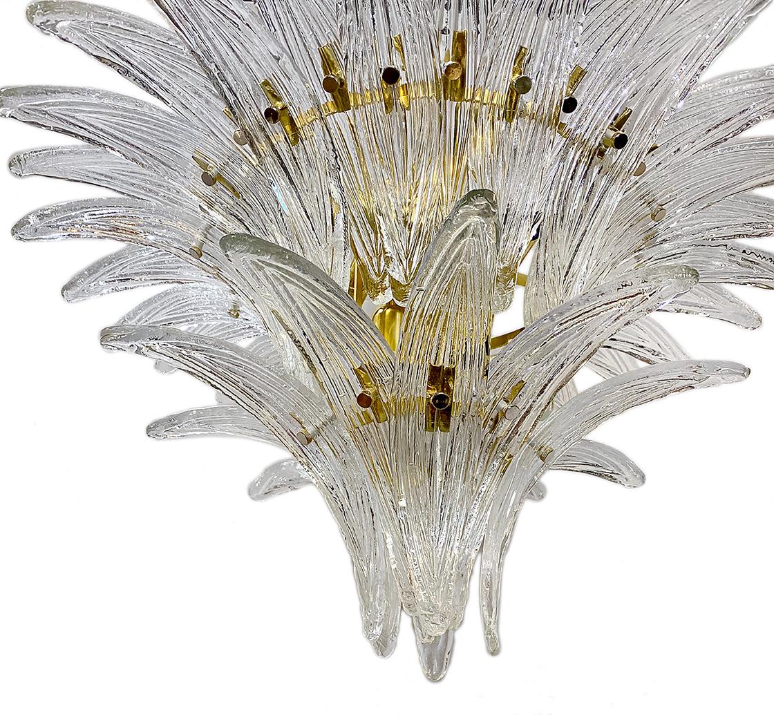 Midcentury Molded Glass Light Fixture In Good Condition In New York, NY