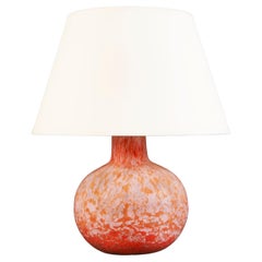 Mid-Century Murano Pink Glass Lamp