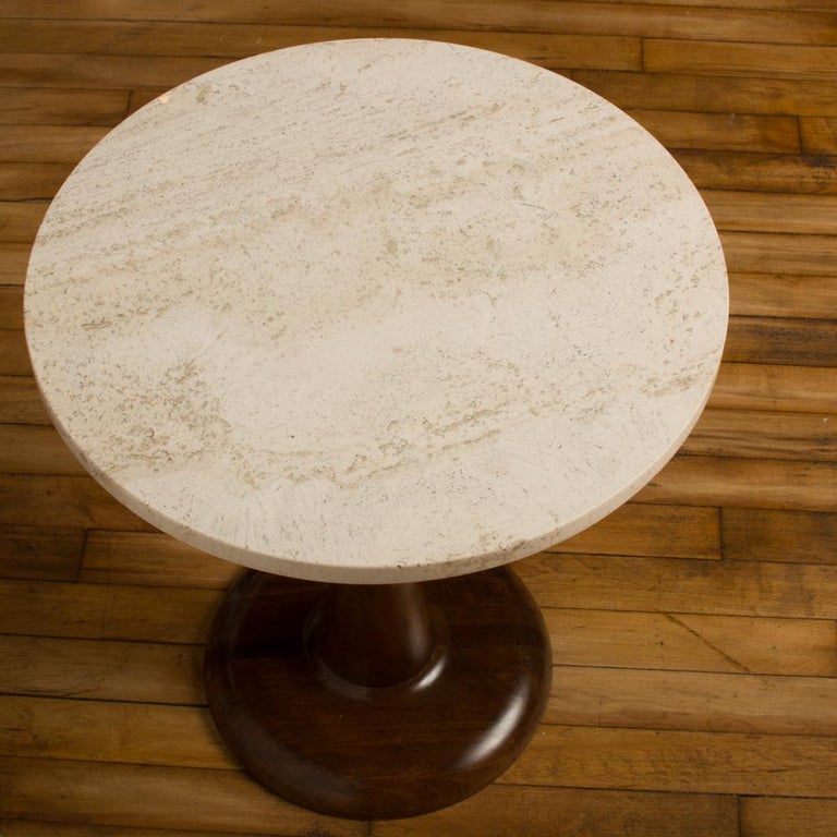 American Mid-Century Round Coffee Table, circa 1950 For Sale