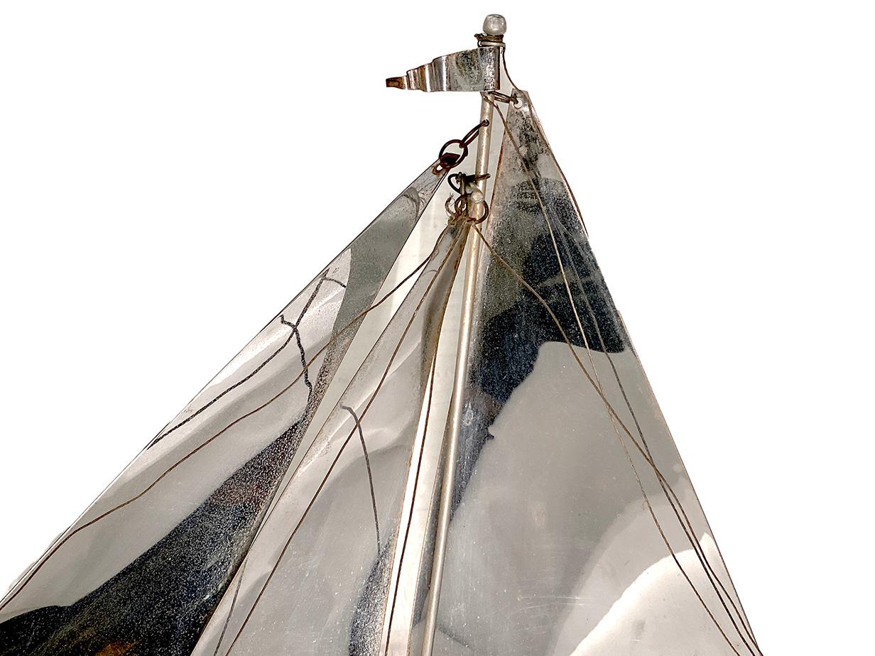 English Midcentury Sailboat Table Lamp For Sale