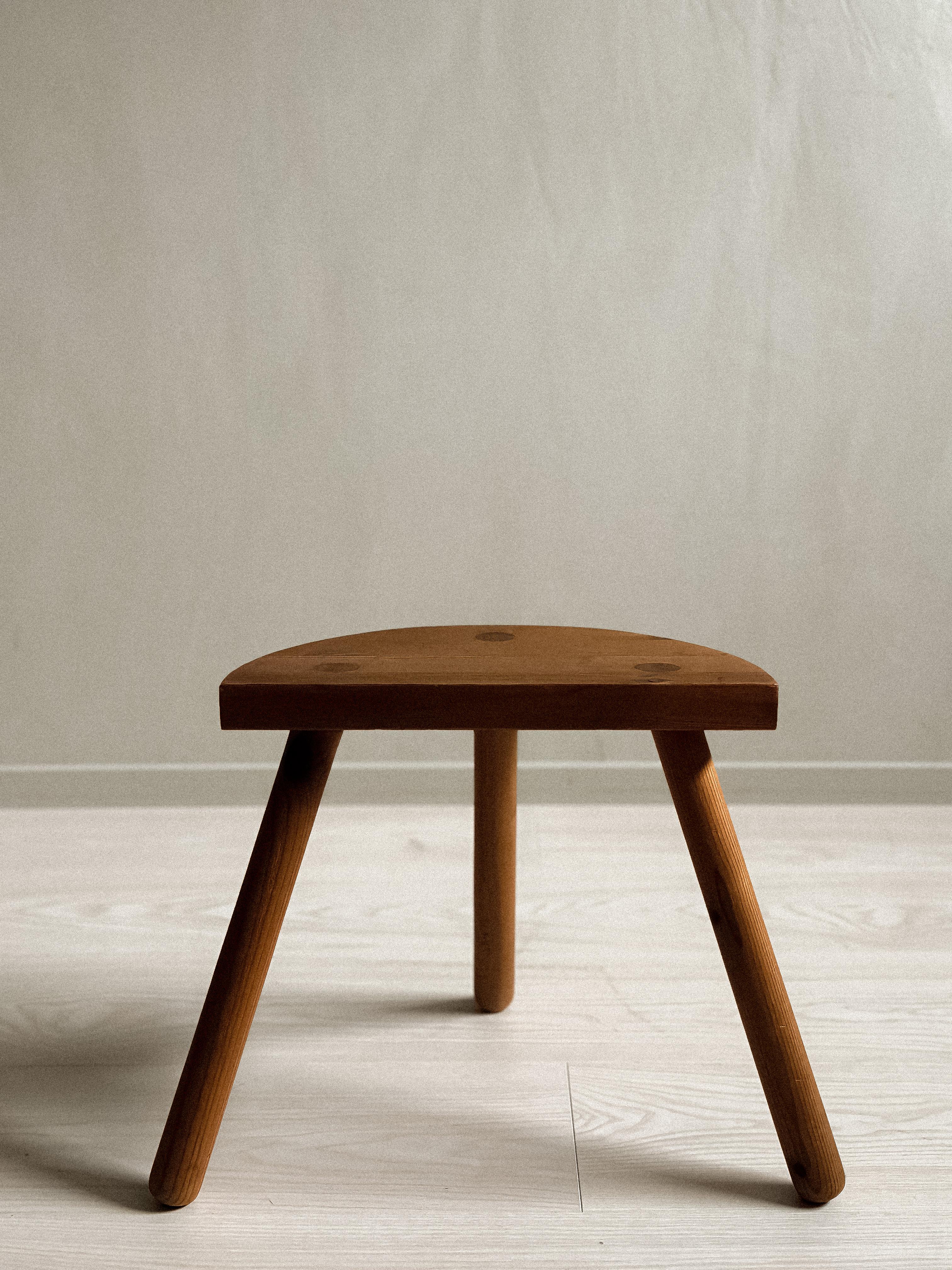 Mid-Century Modern A Mid-Century Scandinavian Milking Stool, Norway c. 1960s  For Sale