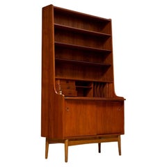 Vintage Midcentury Secretaire Cabinet by Johannes Sorth for Bornholm Møbelfabrik