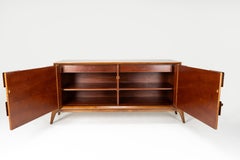 A Mid-Century Sideboard with Outward-Splayed Legs