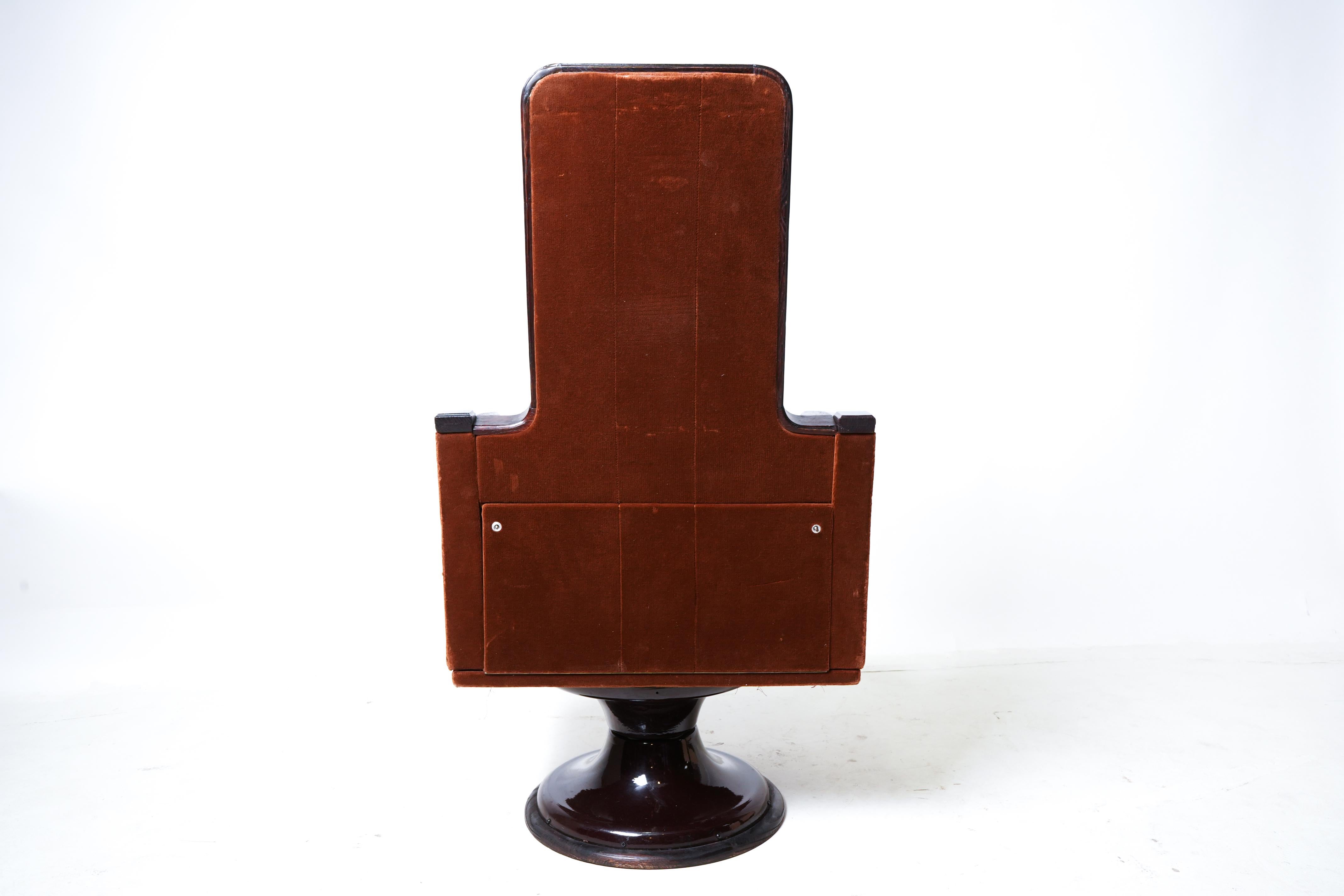 Wood Mid-Century Socialist Lounge Chair  For Sale