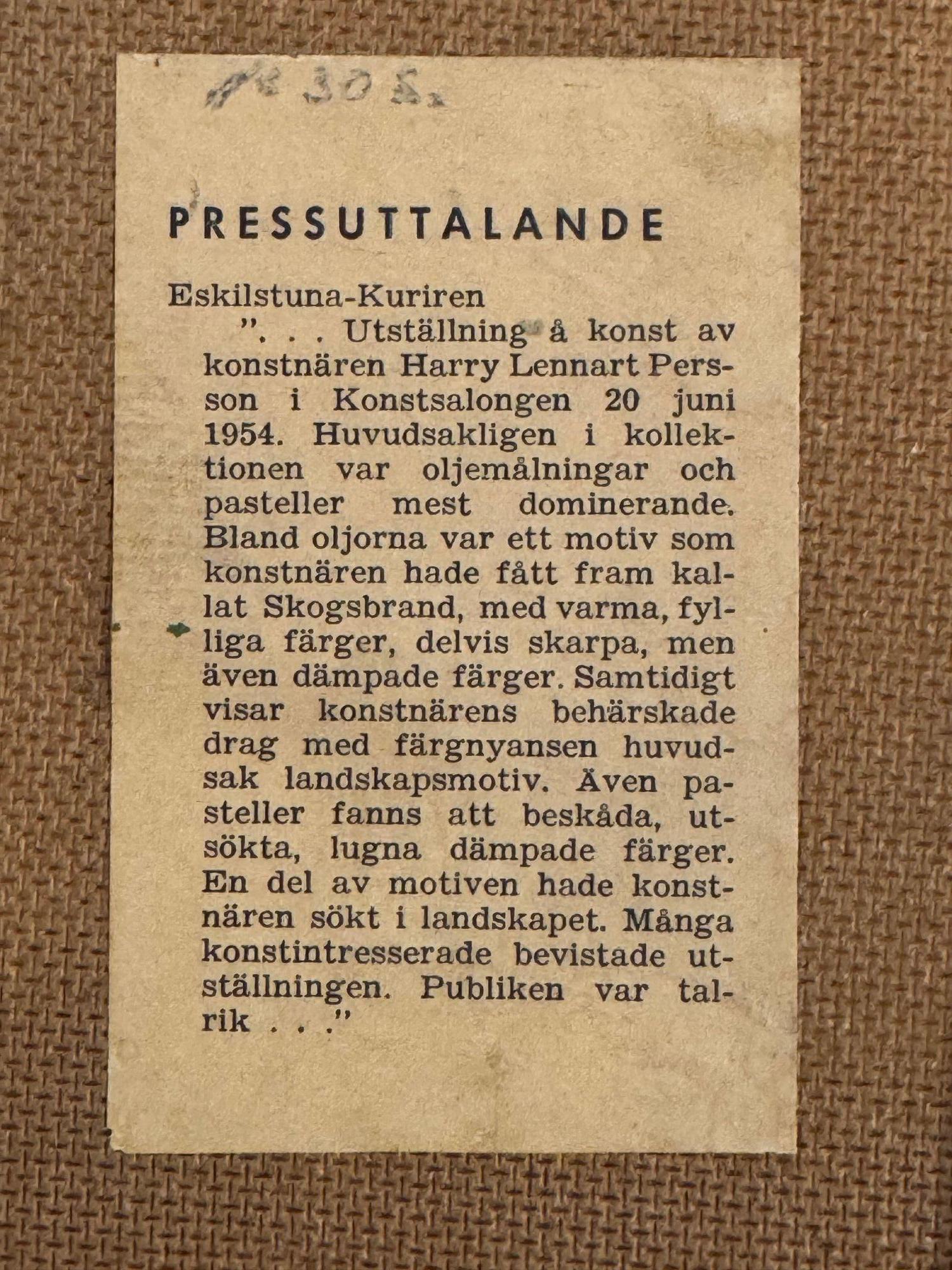 Un bodegón de mediados de siglo pintado por Harry Lennart Persson, 1958, Óleo sobre tabla. en venta 7