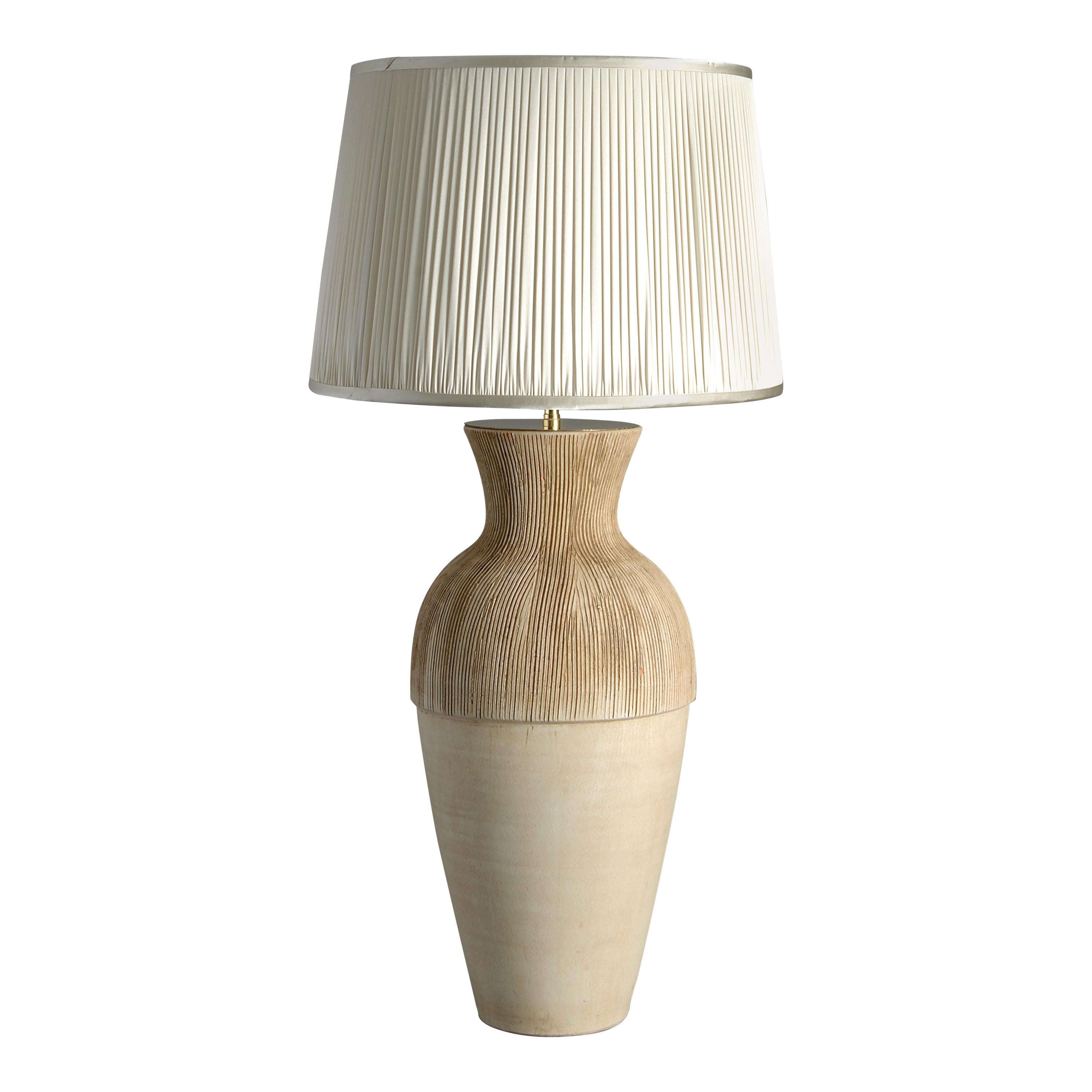 Midcentury Studio Pottery Vase as a Lamp