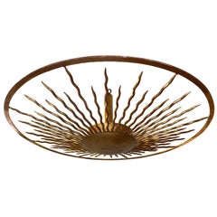 Midcentury Sunburst Light Fixture