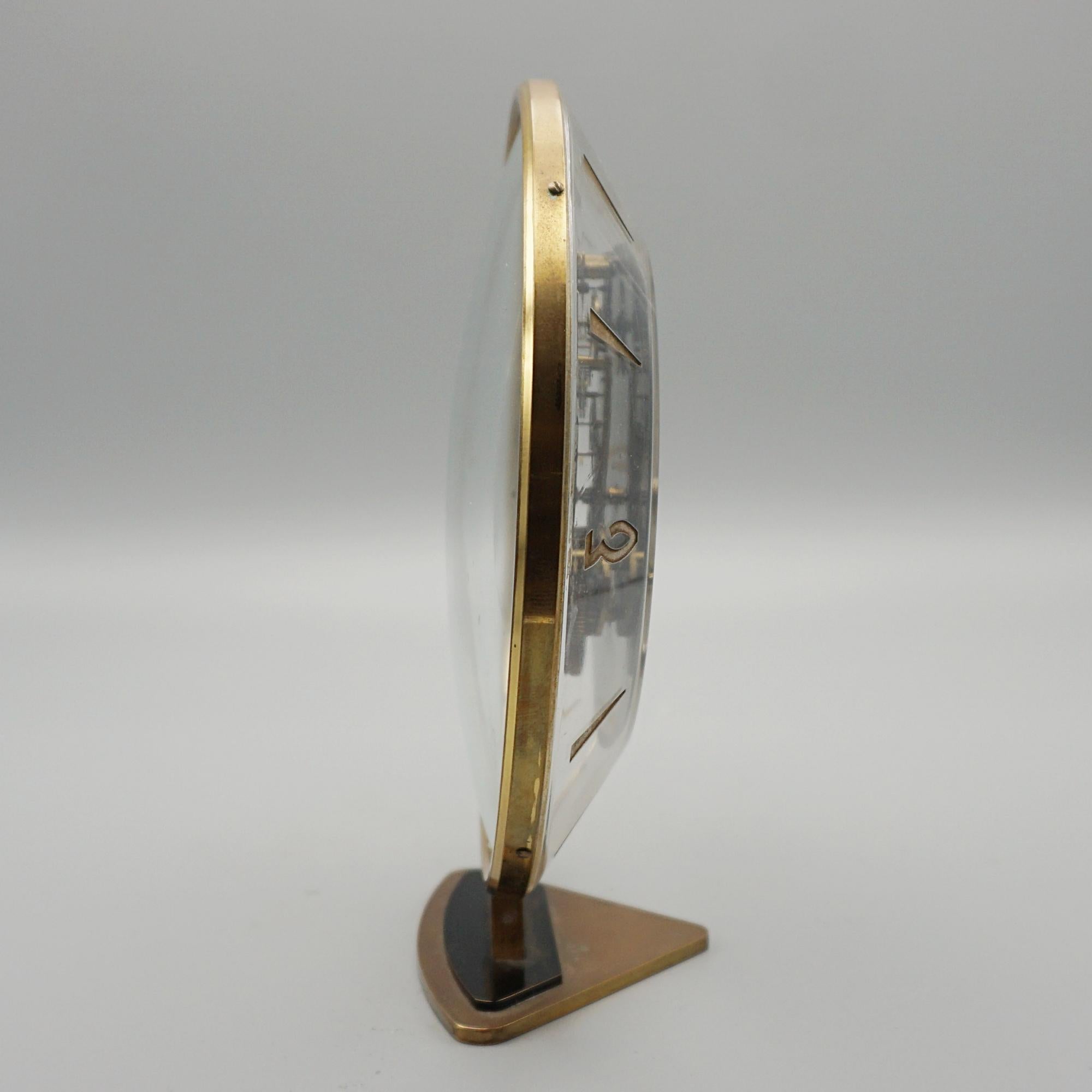German A Mid-Century Table Clock by Kaiser