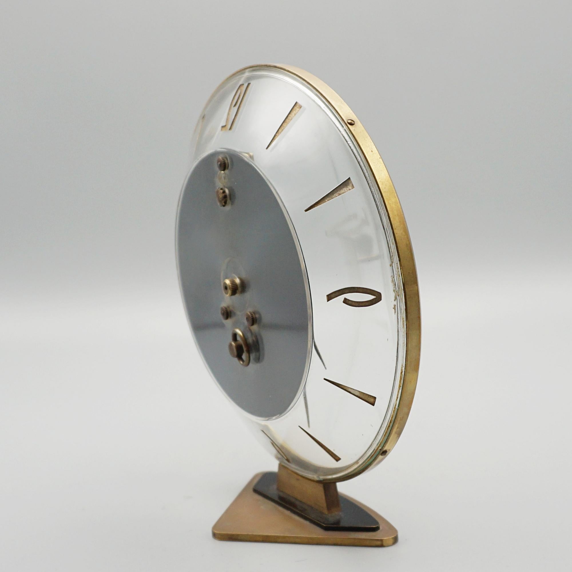 Brass A Mid-Century Table Clock by Kaiser