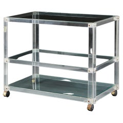 Dreistöckiger Plexiglas-Wagen aus der Jahrhundertmitte