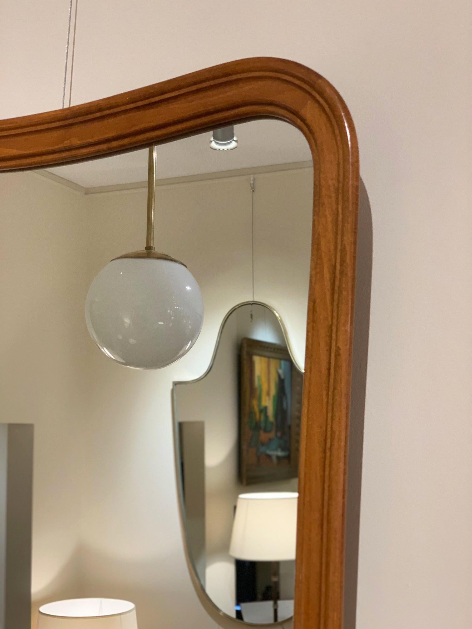 Midcentury Undulating Form Mirror In Good Condition In London, GB