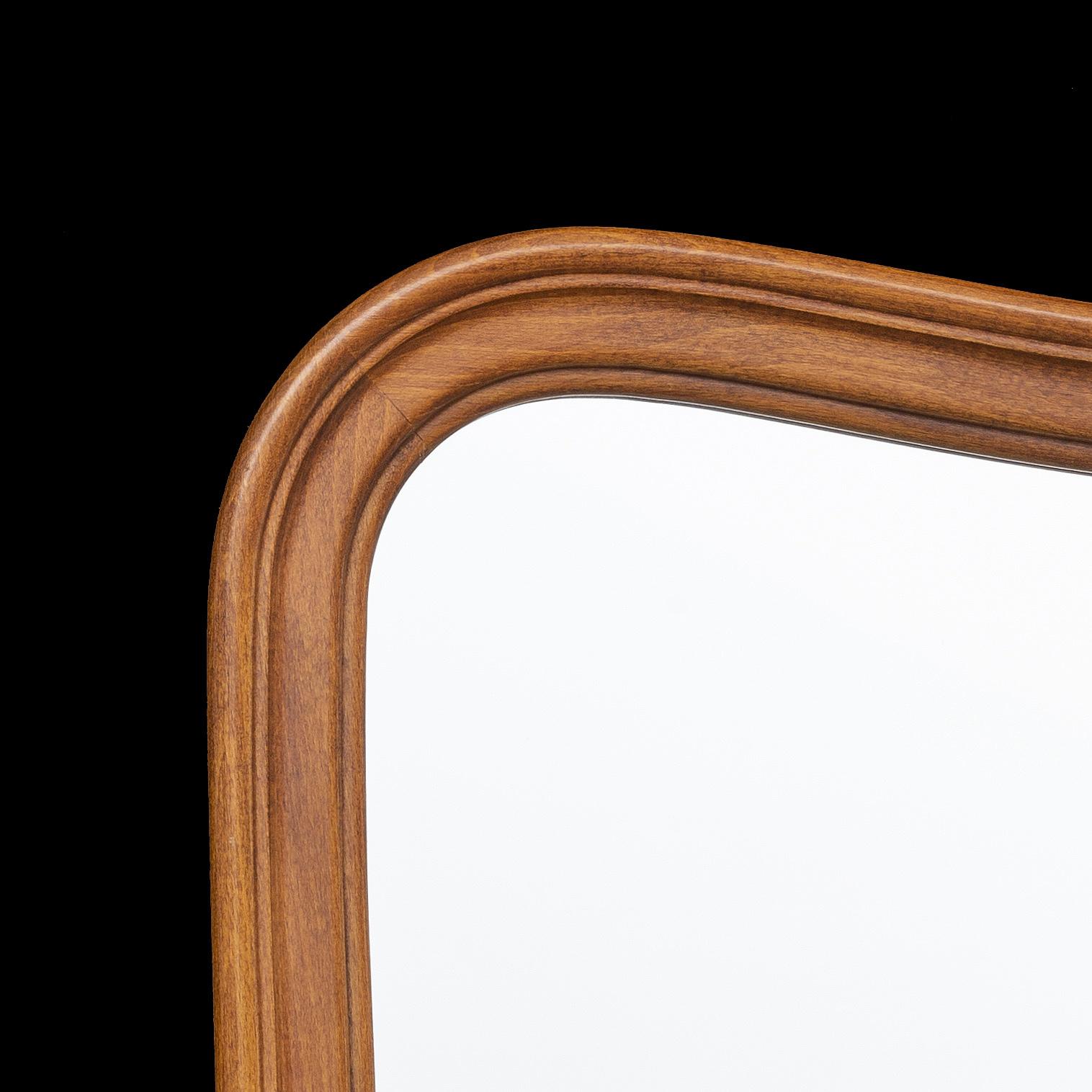 Midcentury Undulating Form Mirror 1