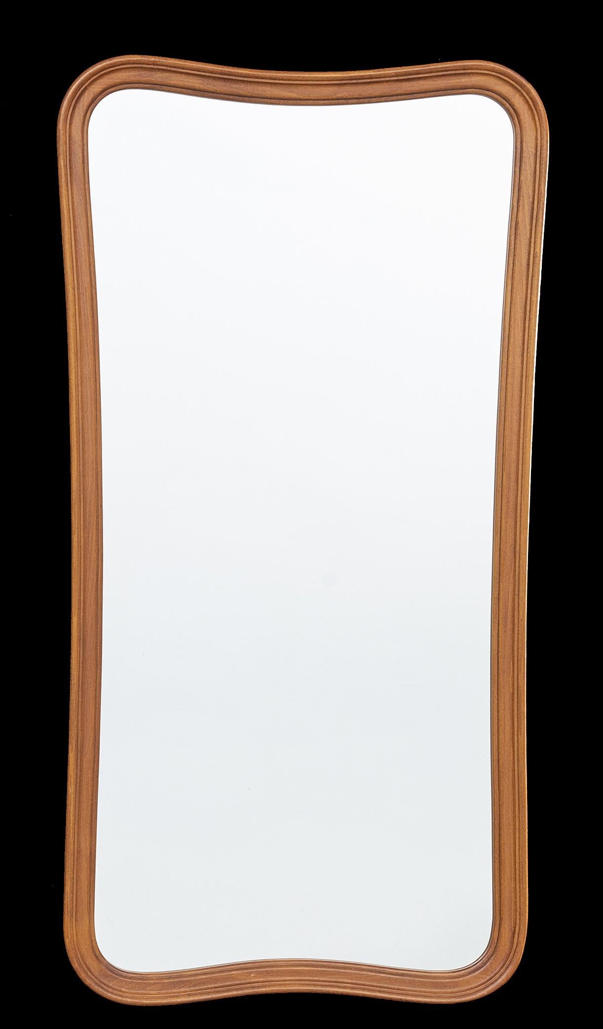 Midcentury Undulating Form Mirror 2