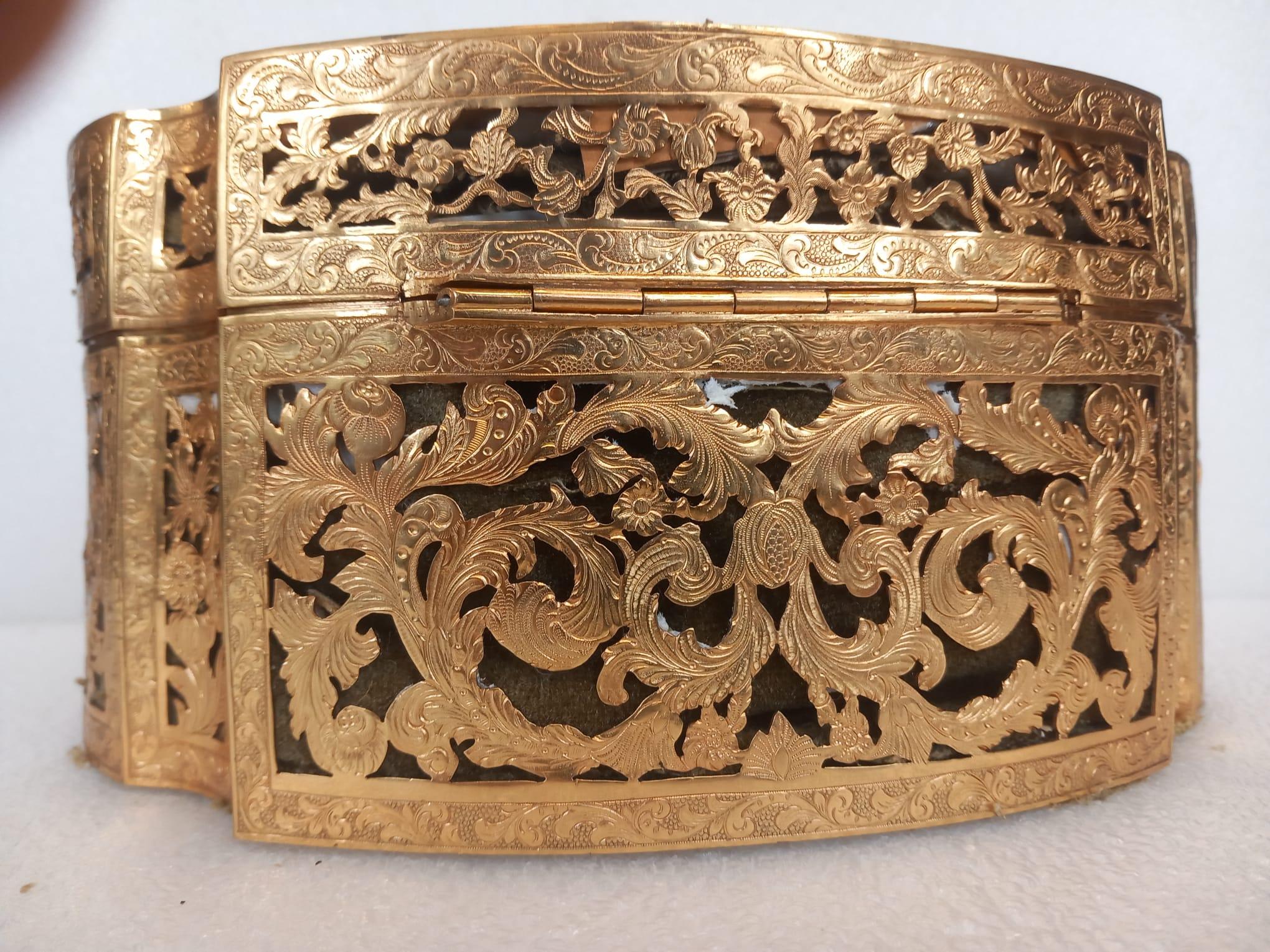 Napoleon III A mid nineteenth century French ormolu casket For Sale
