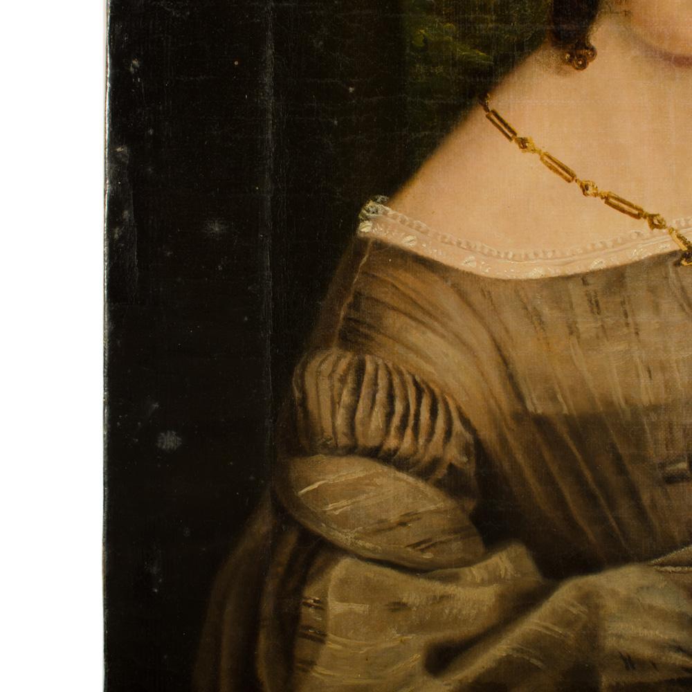 A Mid-Nineteenth Century Portrait of a Distinguished Woman. For Sale 1
