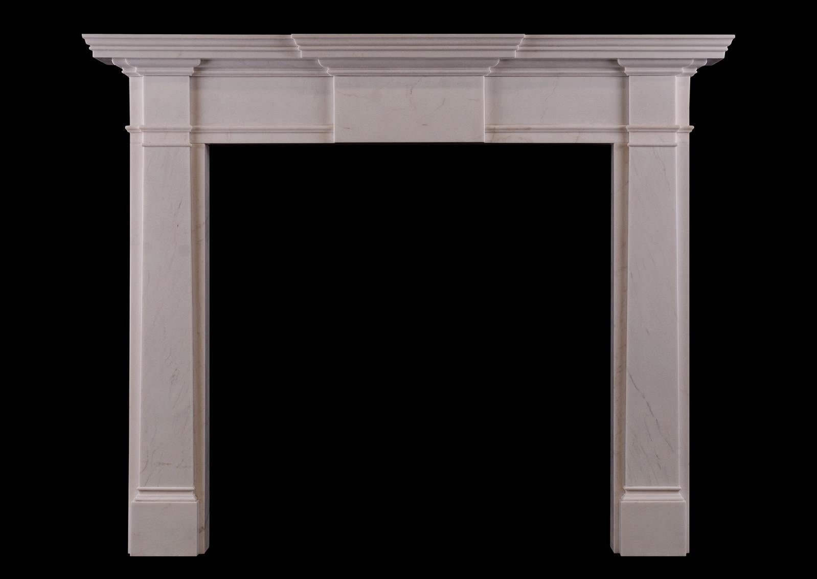 Contemporary Mid-Sized English Georgian Style Fireplace