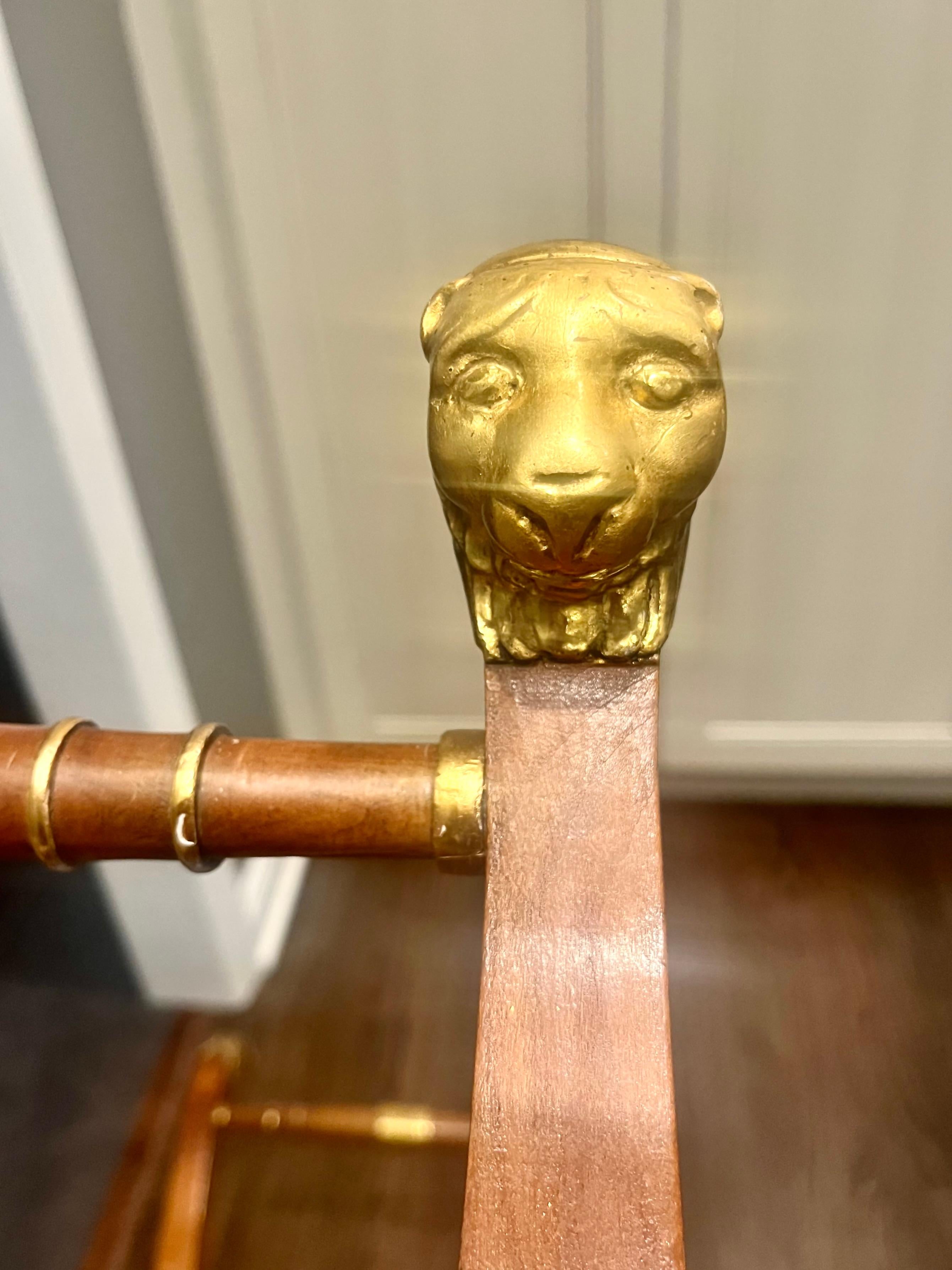 A Mid Twentieth Century Empire style parcel gilt bench by Baker Furniture Co. en vente 1