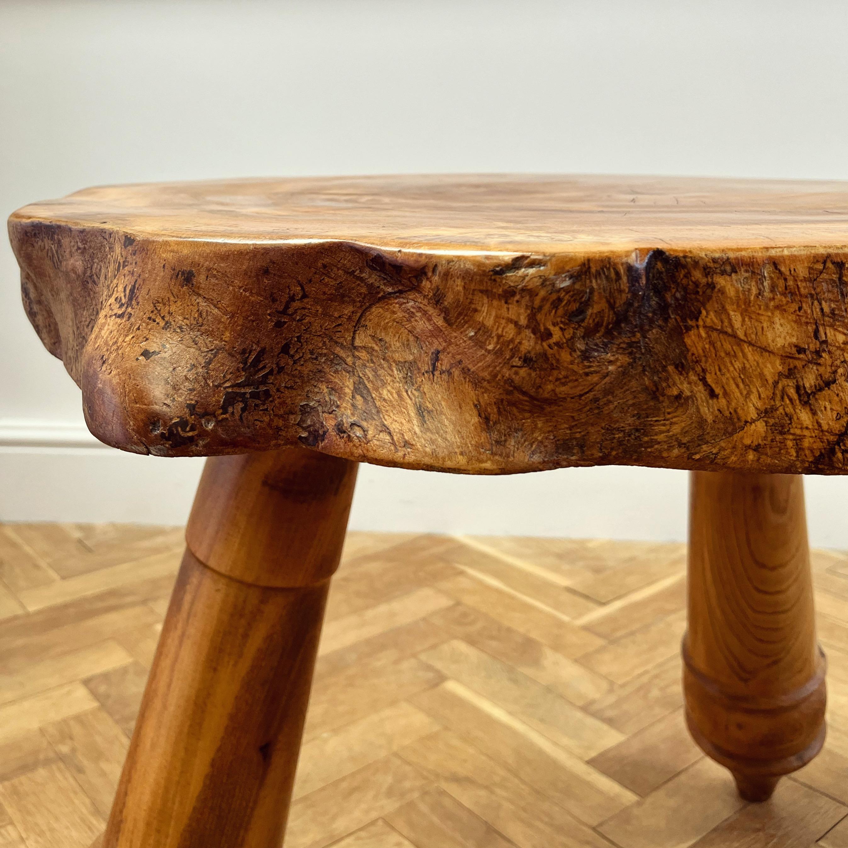 Fir A Mid Twentieth Century French Tripod Table  For Sale