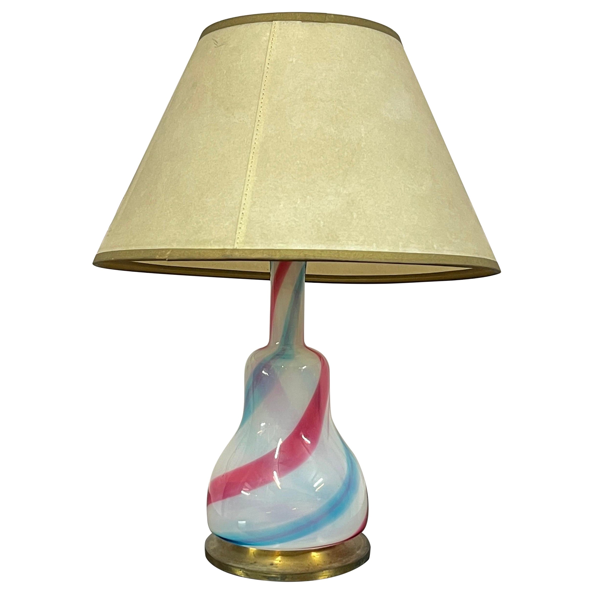 A mid twentieth century murano lamp For Sale