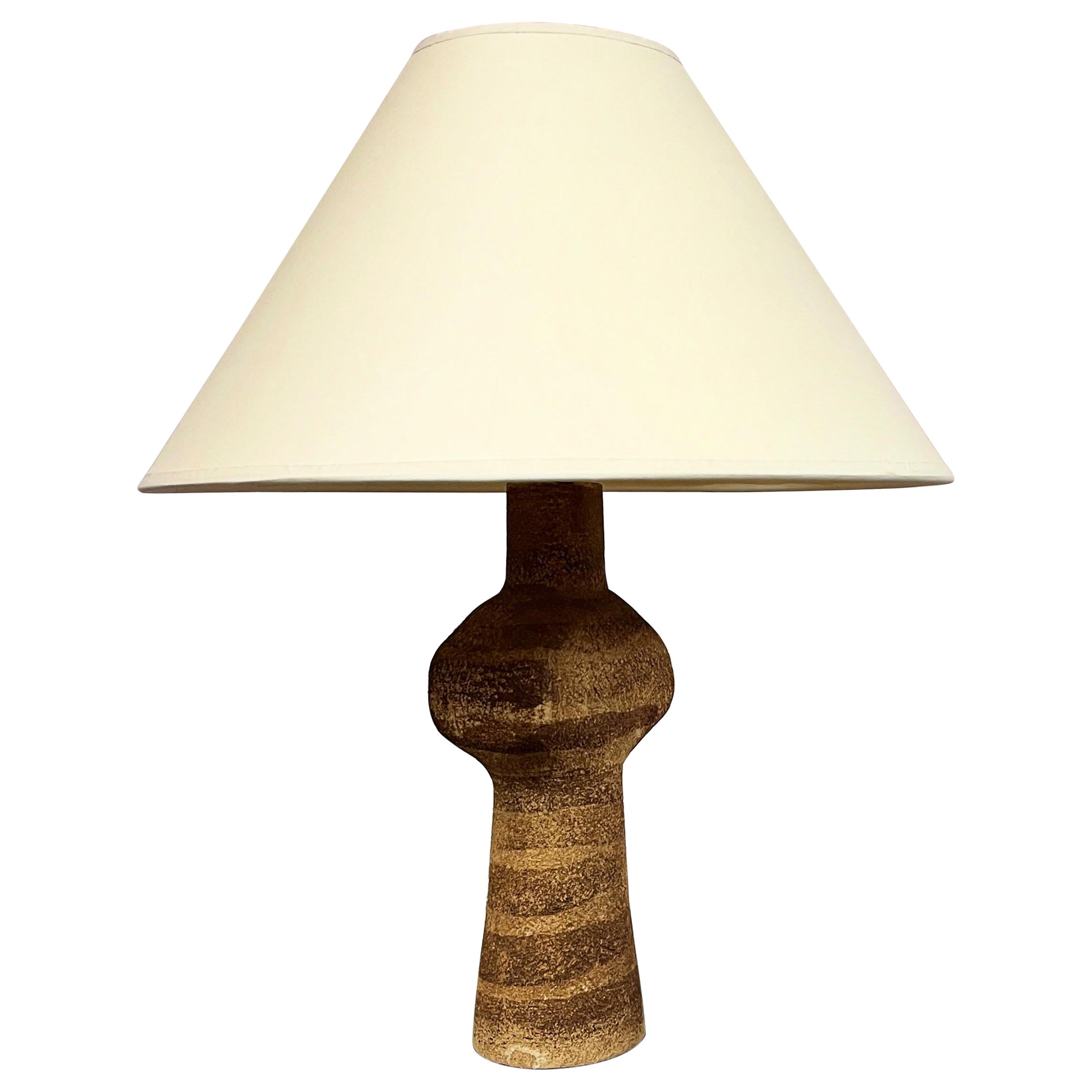 A Mid Twentieth Century Stoneware Lamp For Sale