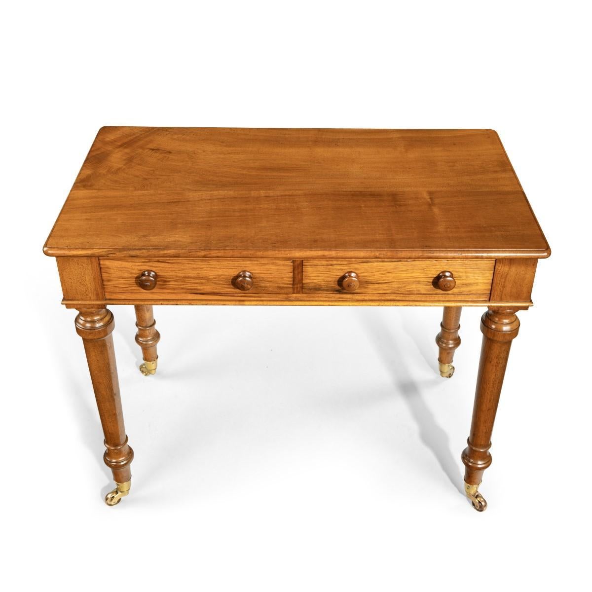 Mid-Victorian Free-Standing Walnut Writing Table by Holland and Sons 2