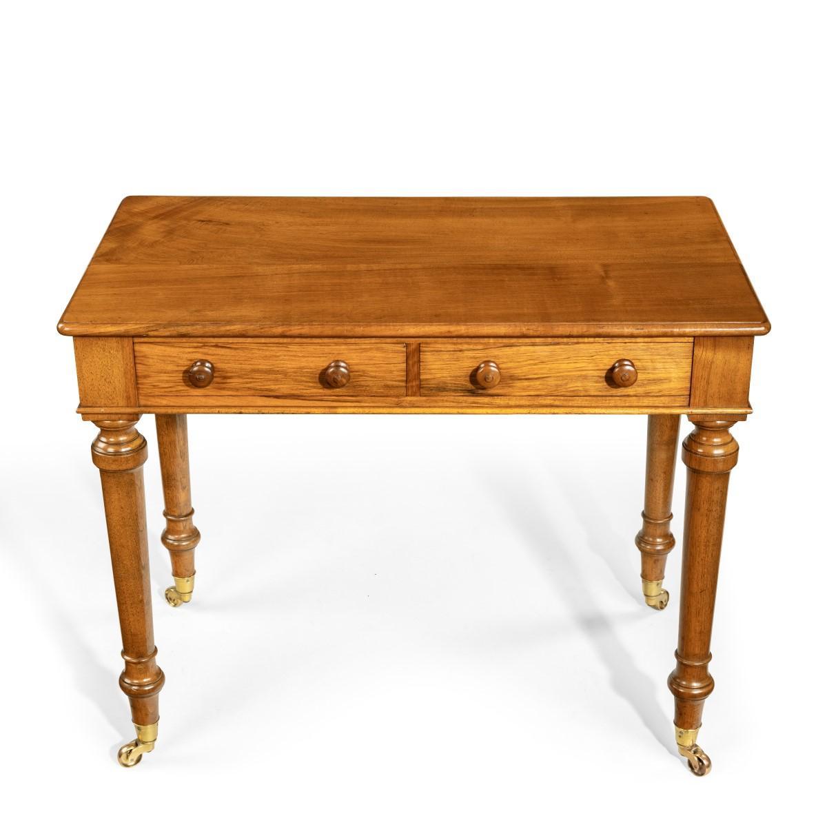 Mid-Victorian Free-Standing Walnut Writing Table by Holland and Sons 3