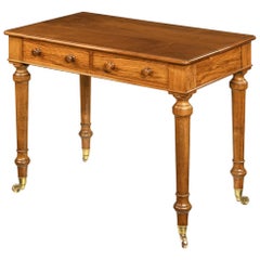 Mid-Victorian Free-Standing Walnut Writing Table by Holland and Sons