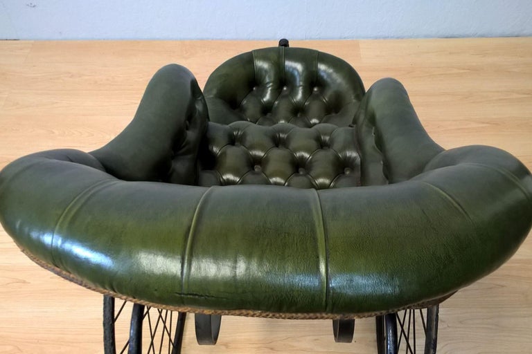 Mid Victorian Iron Framed Bath Chair For Sale at 1stDibs