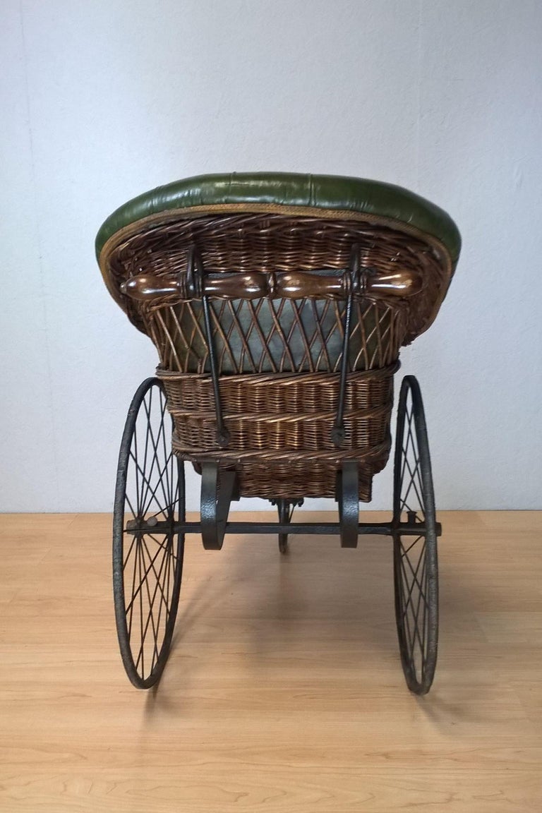 Mid Victorian Iron Framed Bath Chair For Sale at 1stDibs