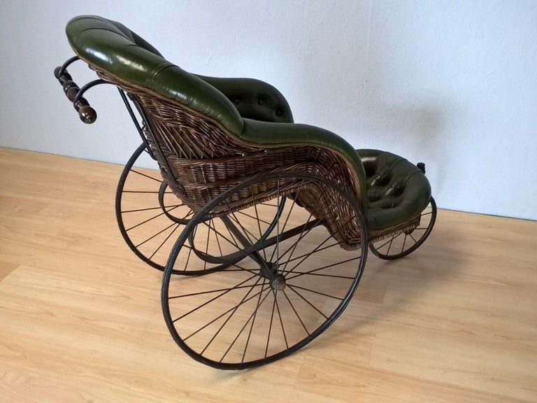 Mid Victorian Iron Framed Bath Chair For Sale at 1stDibs