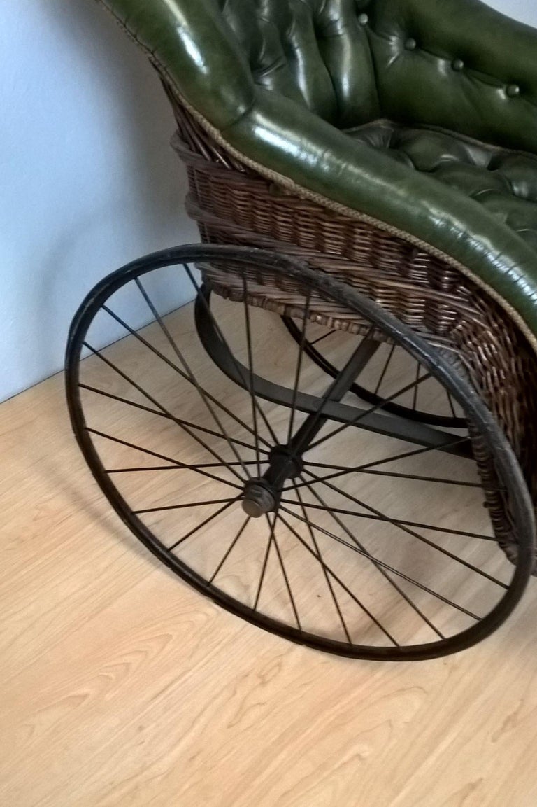 Mid Victorian Iron Framed Bath Chair For Sale at 1stDibs
