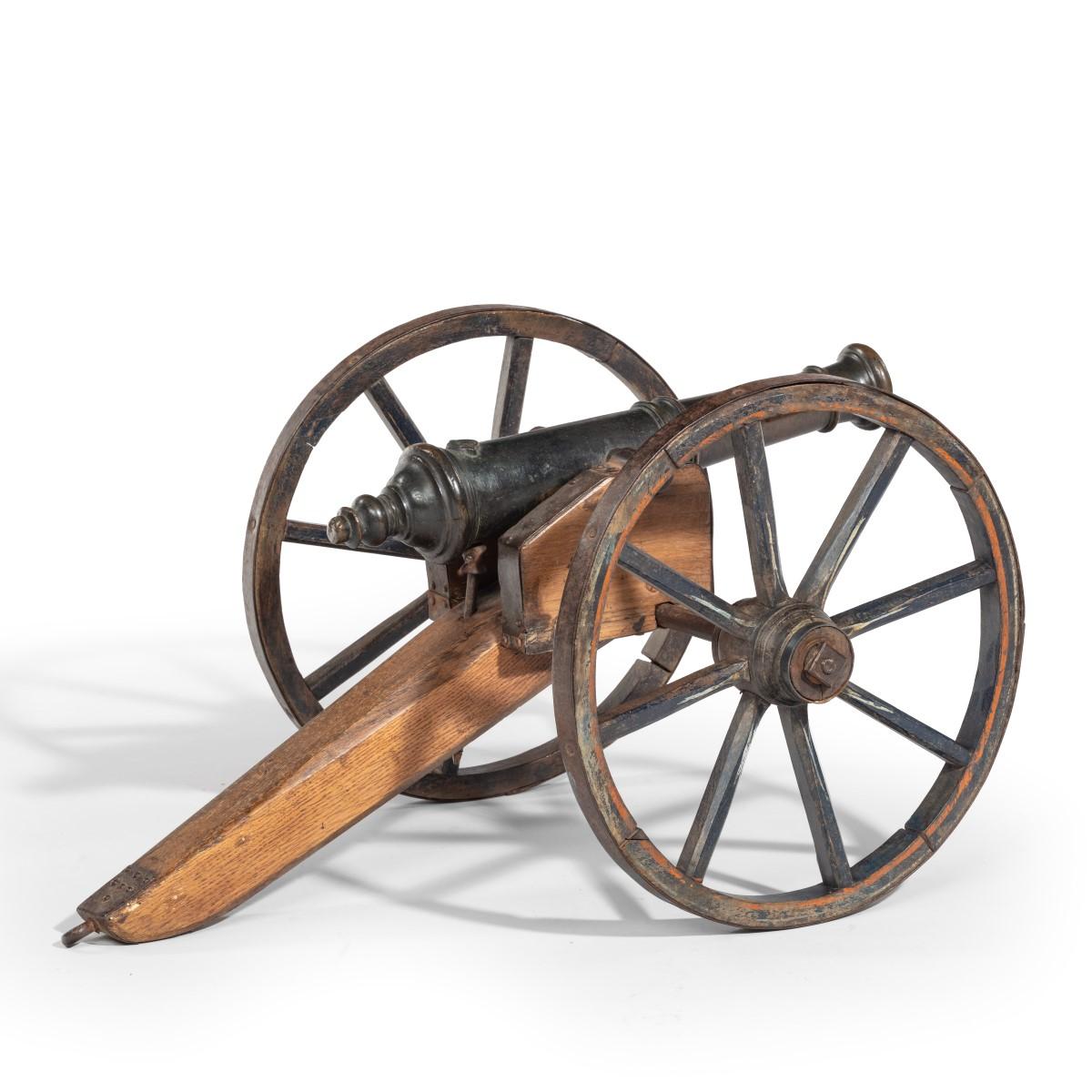 Bronze Mid-Victorian Model of a Field Cannon For Sale