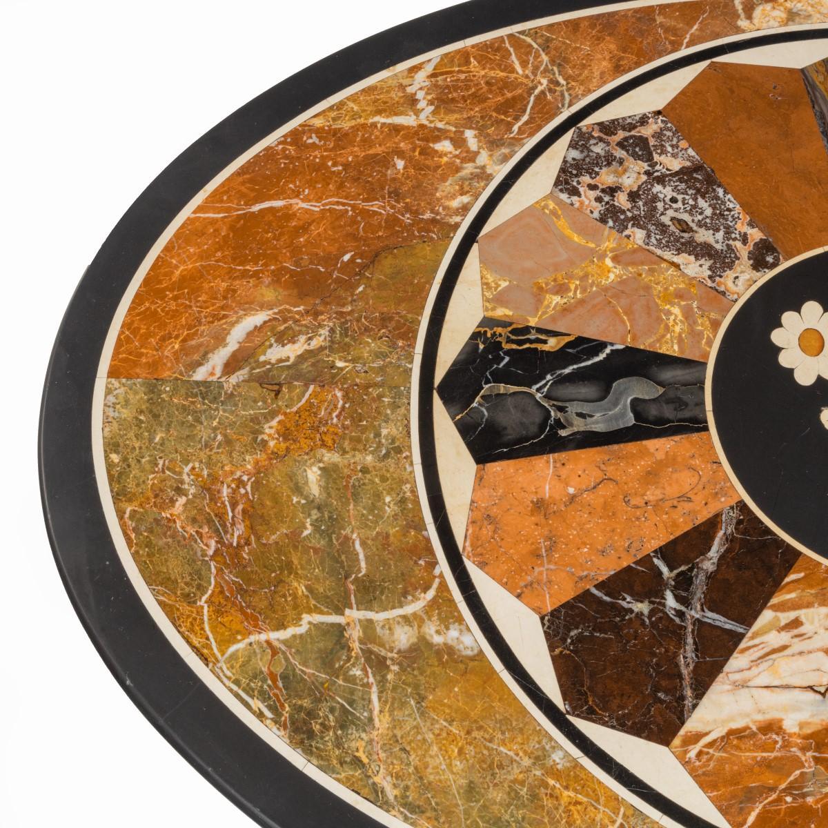Mid-Victorian Walnut and Pietra Dura Table For Sale 5