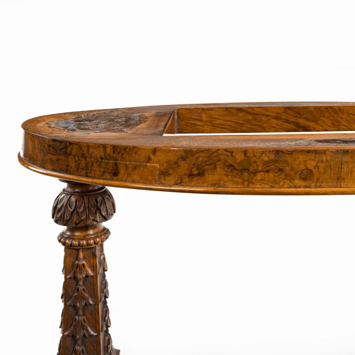 Mid-Victorian Walnut and Pietra Dura Table For Sale 11