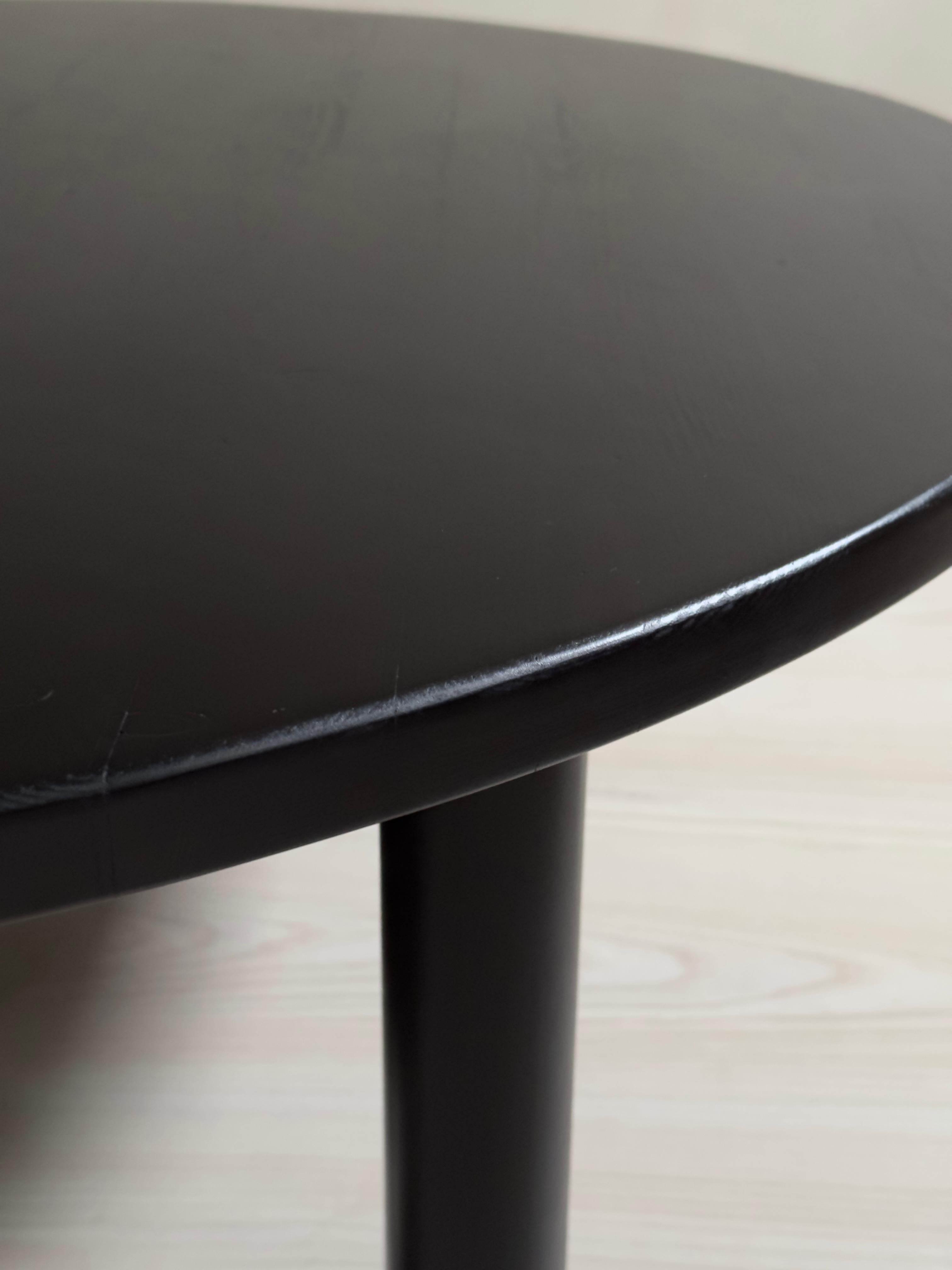 Mid-Century Ebonized Coffee Table in the Manner of Charlotte Perriand, C. 1960s For Sale 2