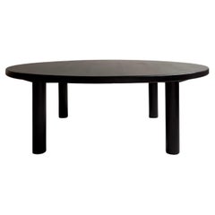 Mid-Century Ebonized Coffee Table in the Manner of Charlotte Perriand, C. 1960s