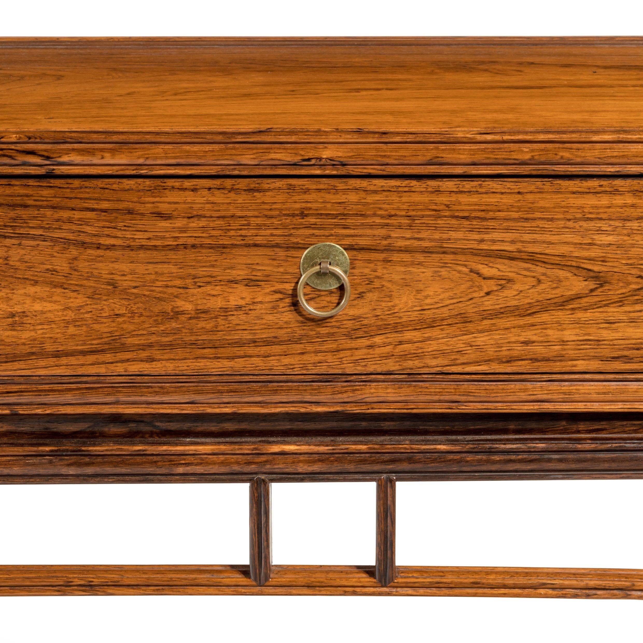 English Midcentury Hardwood ‘Rosewood’ with a Chinese Influence, 1950