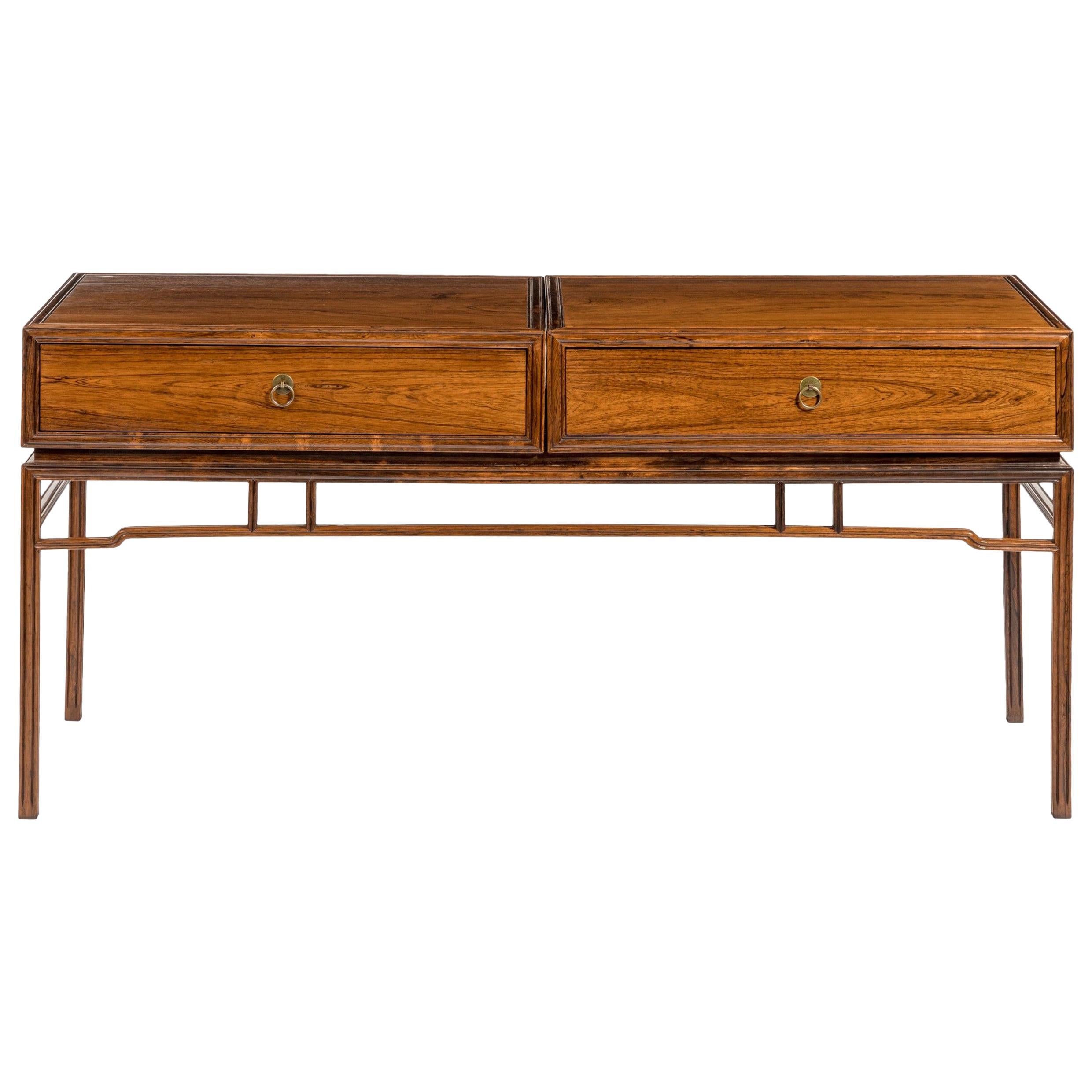 Midcentury Hardwood ‘Rosewood’ with a Chinese Influence, 1950
