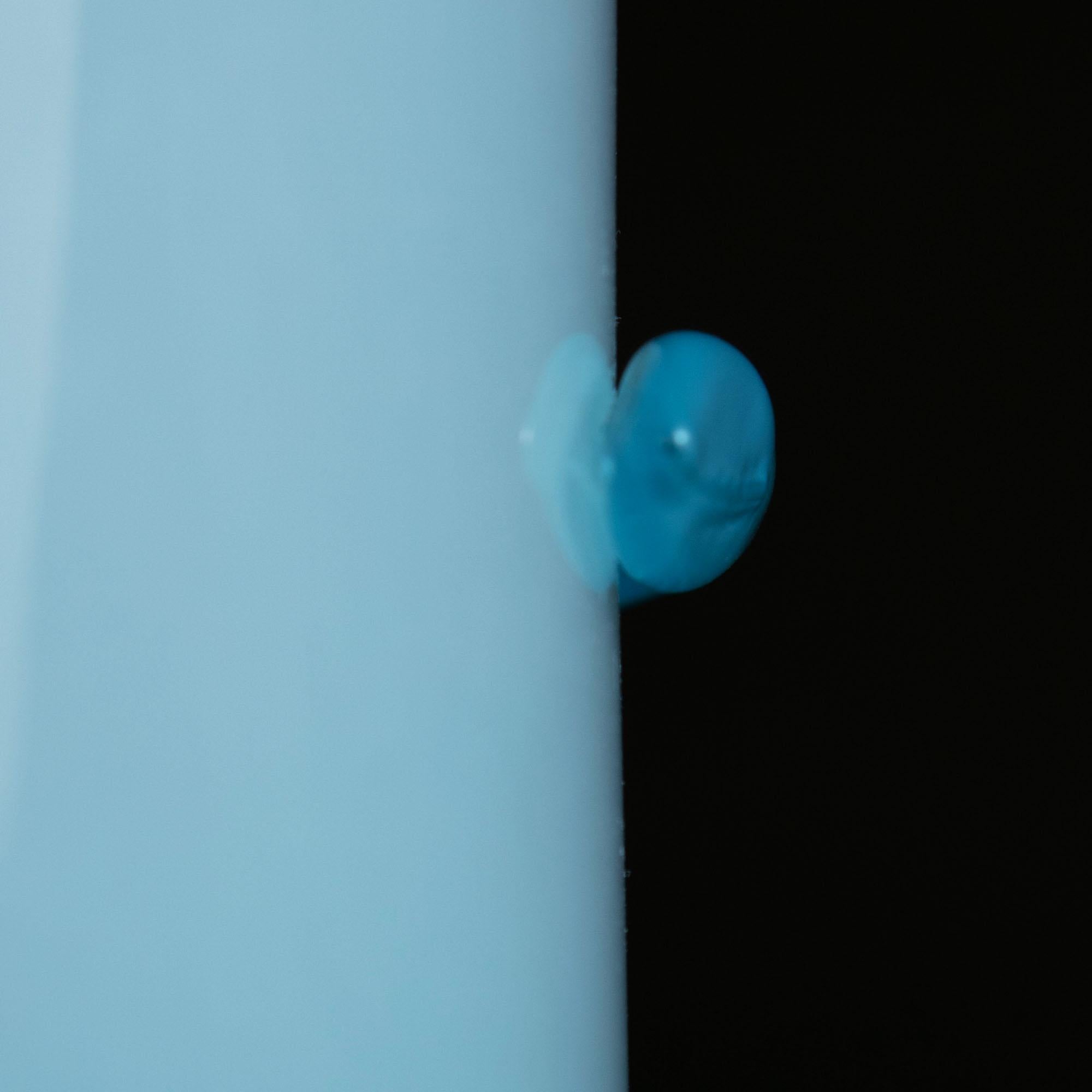Midcentury Light Blue Murano Glass Vase as a Table Lamp 1