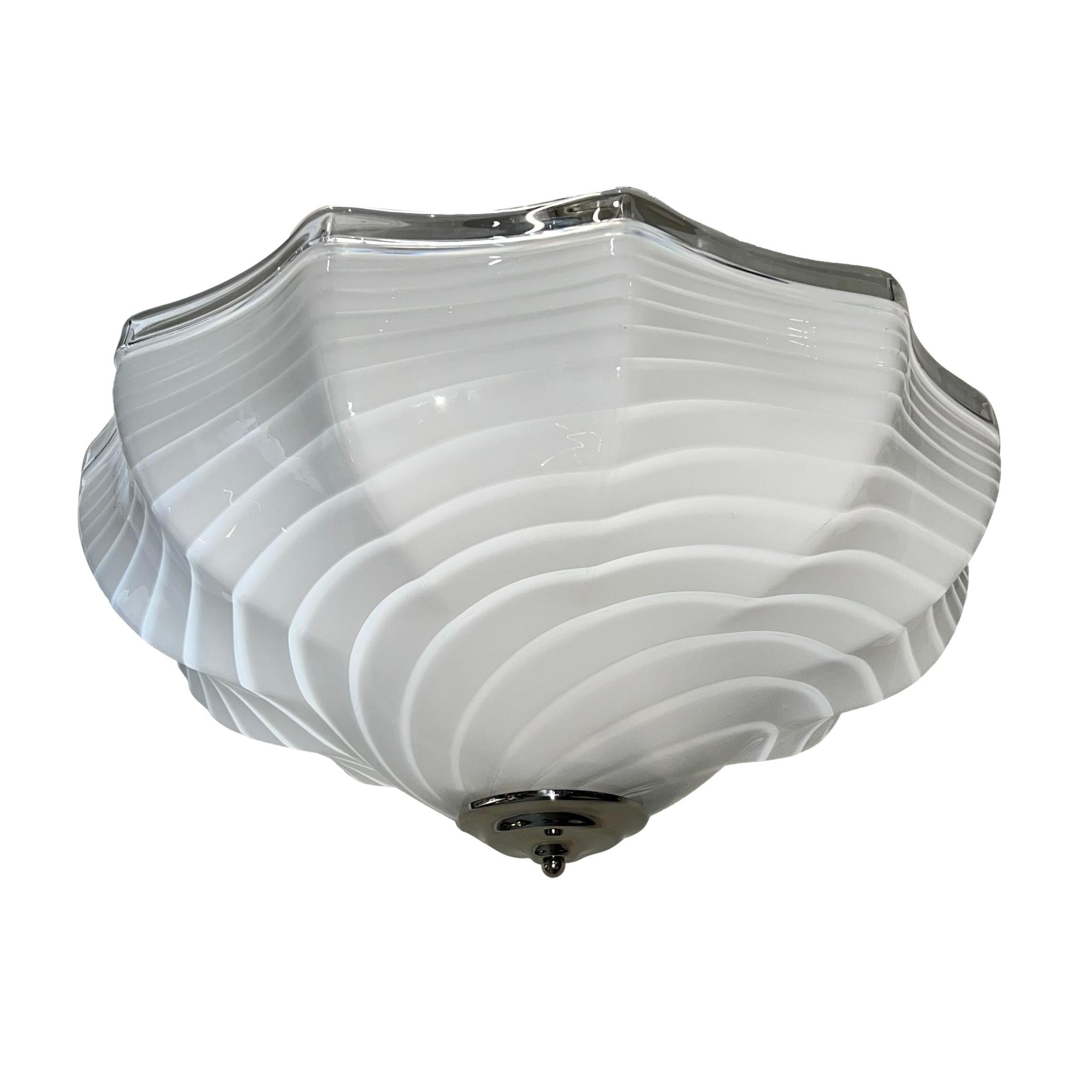 Mid-20th Century Mid-Century Murano Glass Light Fixture For Sale