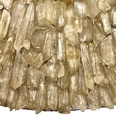 Miroir en cristal de quartz du milieu du siècle