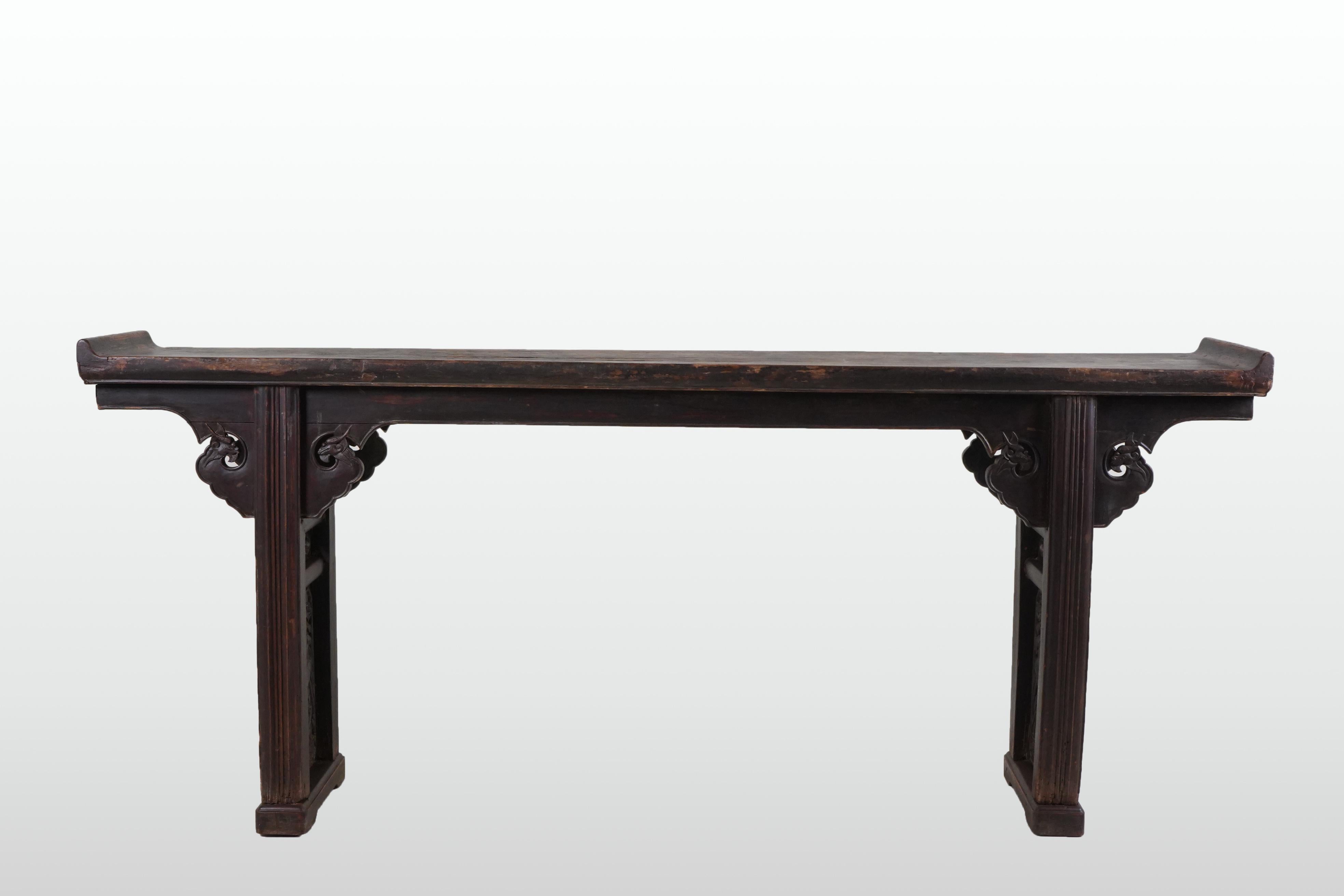 A Qing Dynasty Narrow Altar Table For Sale 3