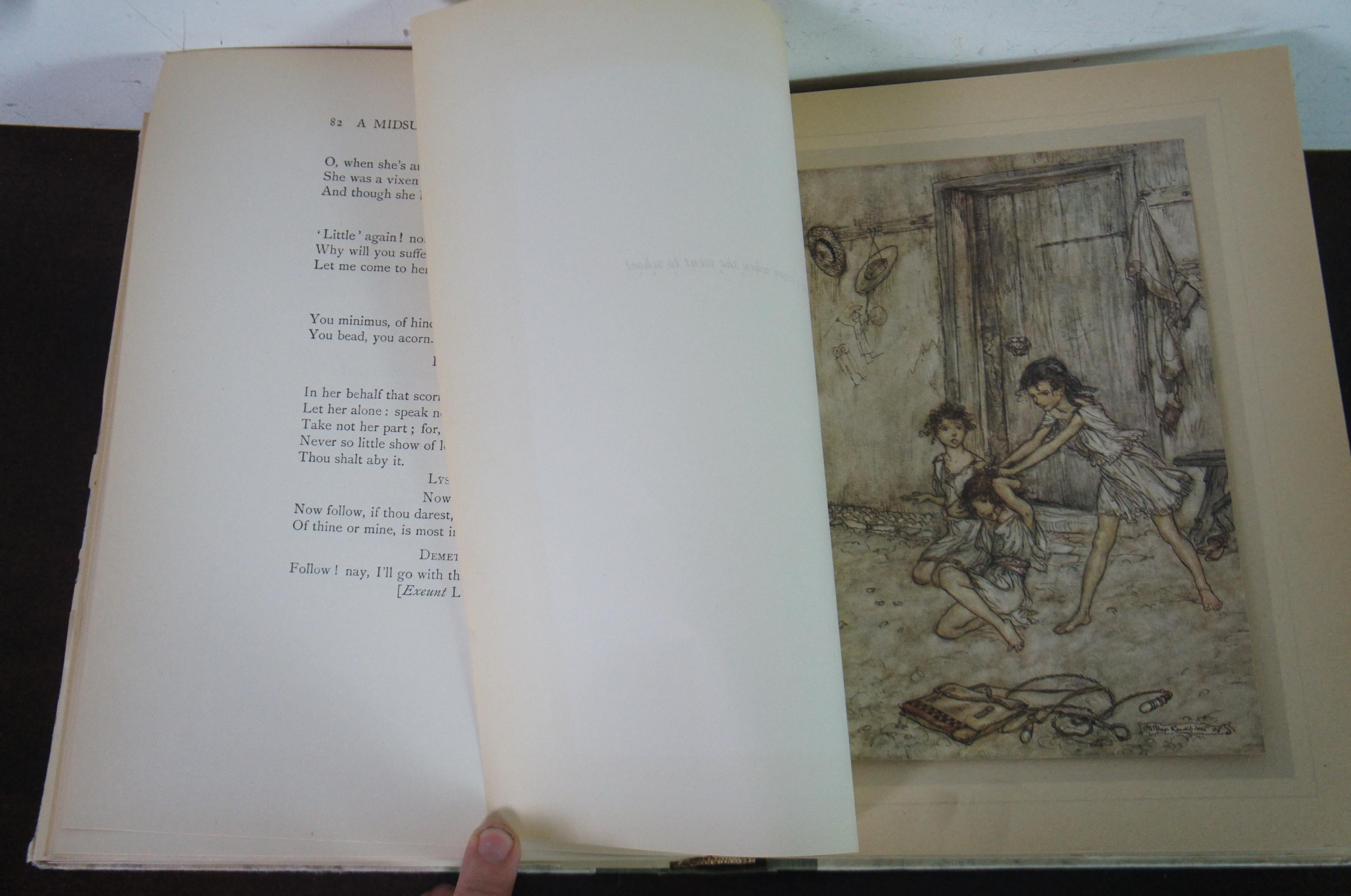 Midsummer-Night’s Dream Illustrations by Arthur Rackham 1908 Doubleday Page For Sale 3