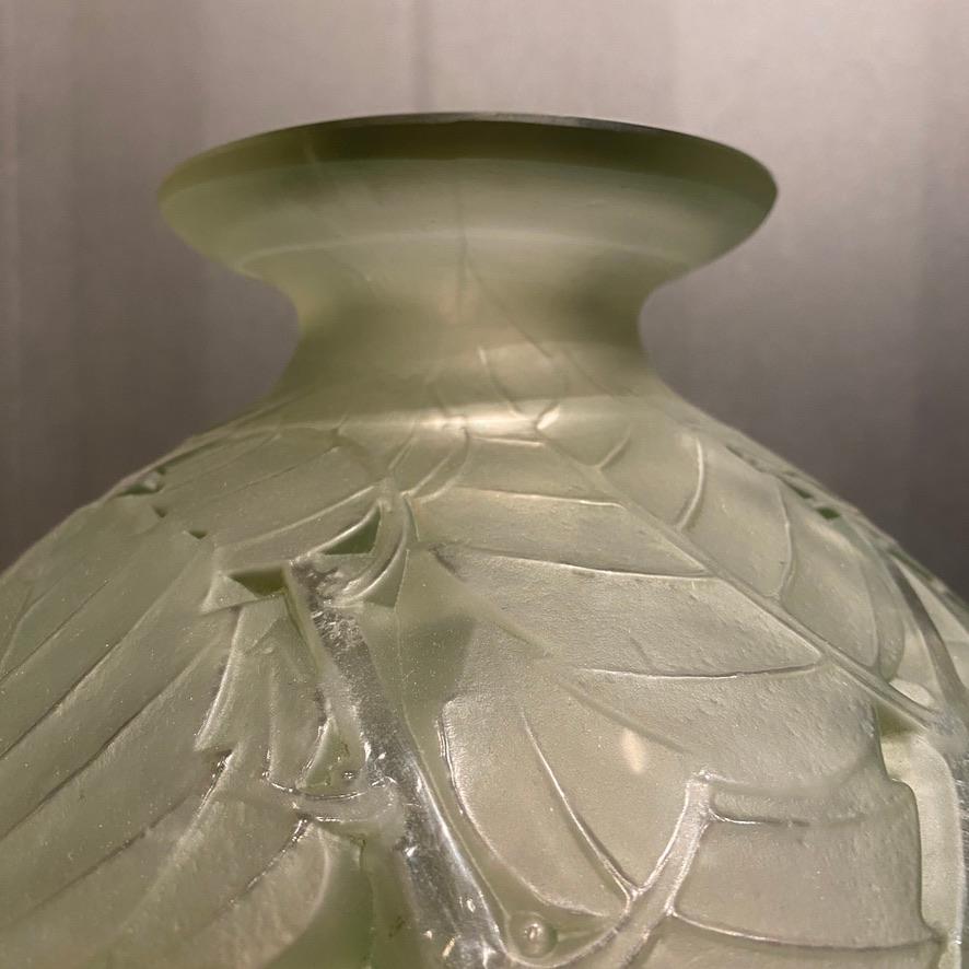 Molded A Milan vase by R.Lalique  For Sale