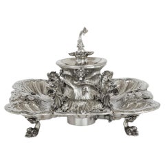 Milanese Sterling Silver 20th Century Fountain Centrepiece