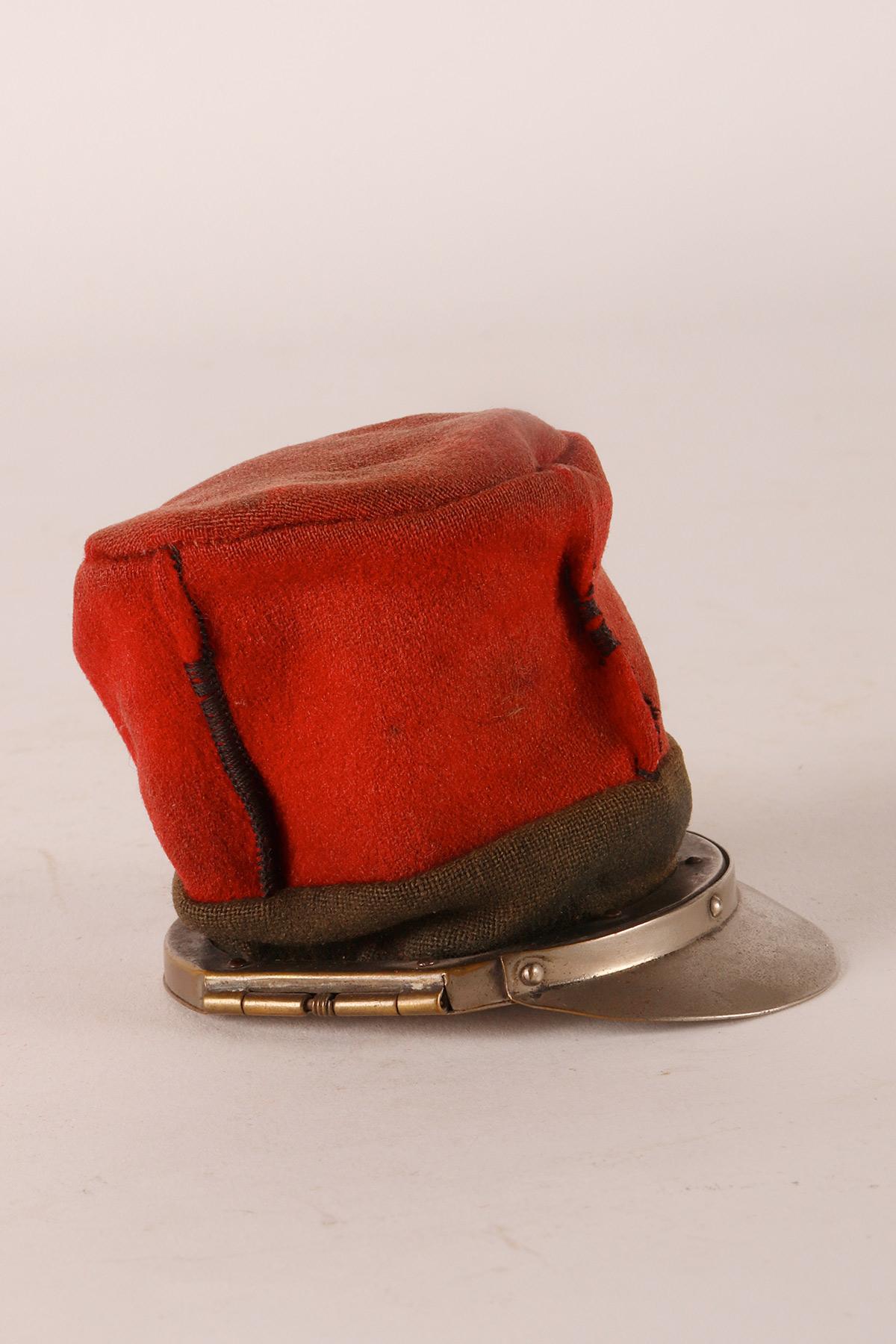 French A military cap snuffbox, Paris, France beginning of 20th century. For Sale