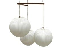 Milk Glass Pendant Lamp by Louis Kalff for Philips, 1960s