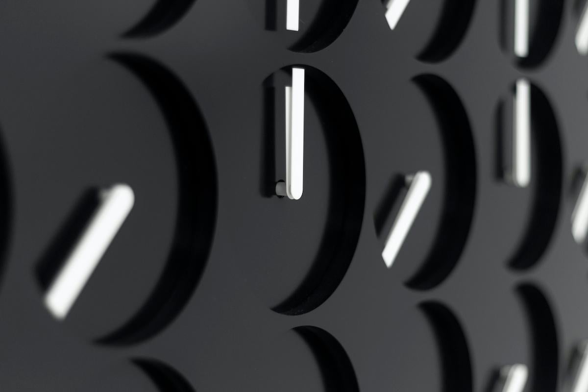 Swedish Million Times 48 by Humans since 1982, Kinetic Sculpture, Wall Clock