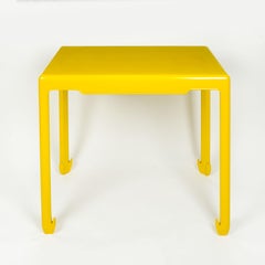 A Ming Style Yellow Lacquer Console Table