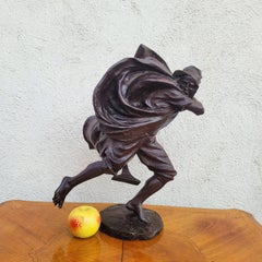 A Miniati, Arab Warrior, Signed Orientalist Bronze, Early 20th Century